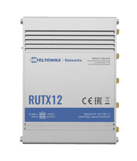 Teltonika RUTX12 supported by GpsGate