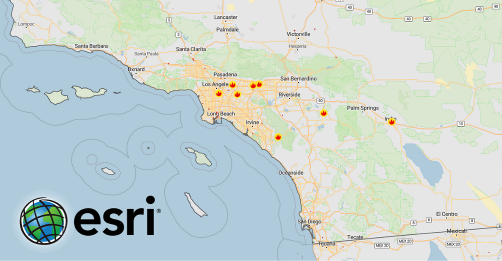GpsGate with Ersi wildfire map