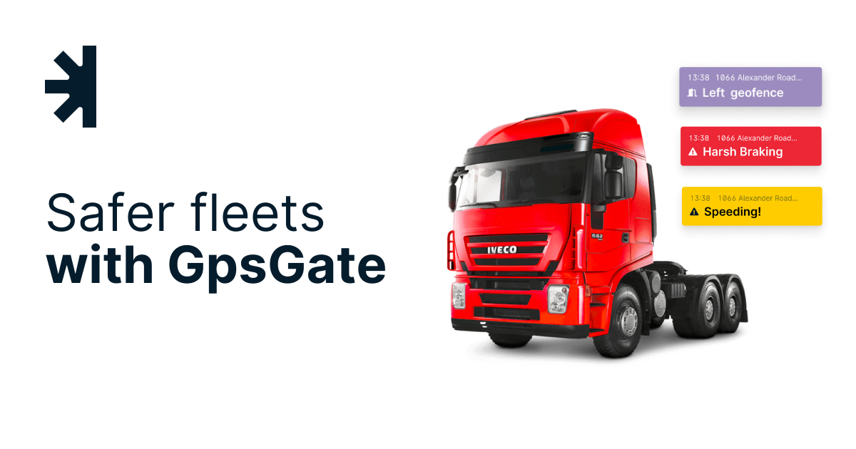 GpsGate's real-time notifications and SOS alerts keeps fleets safe.