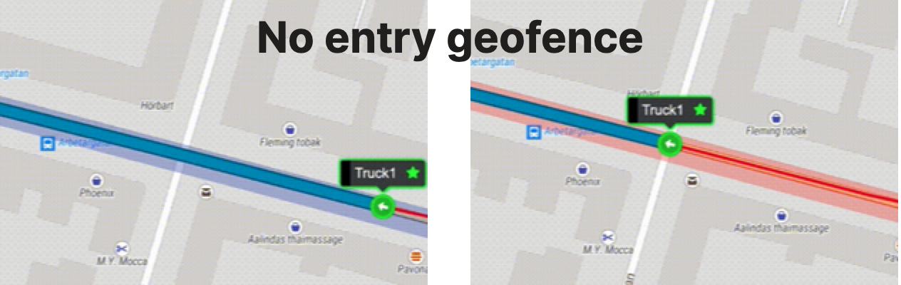 No entry geofence use case image