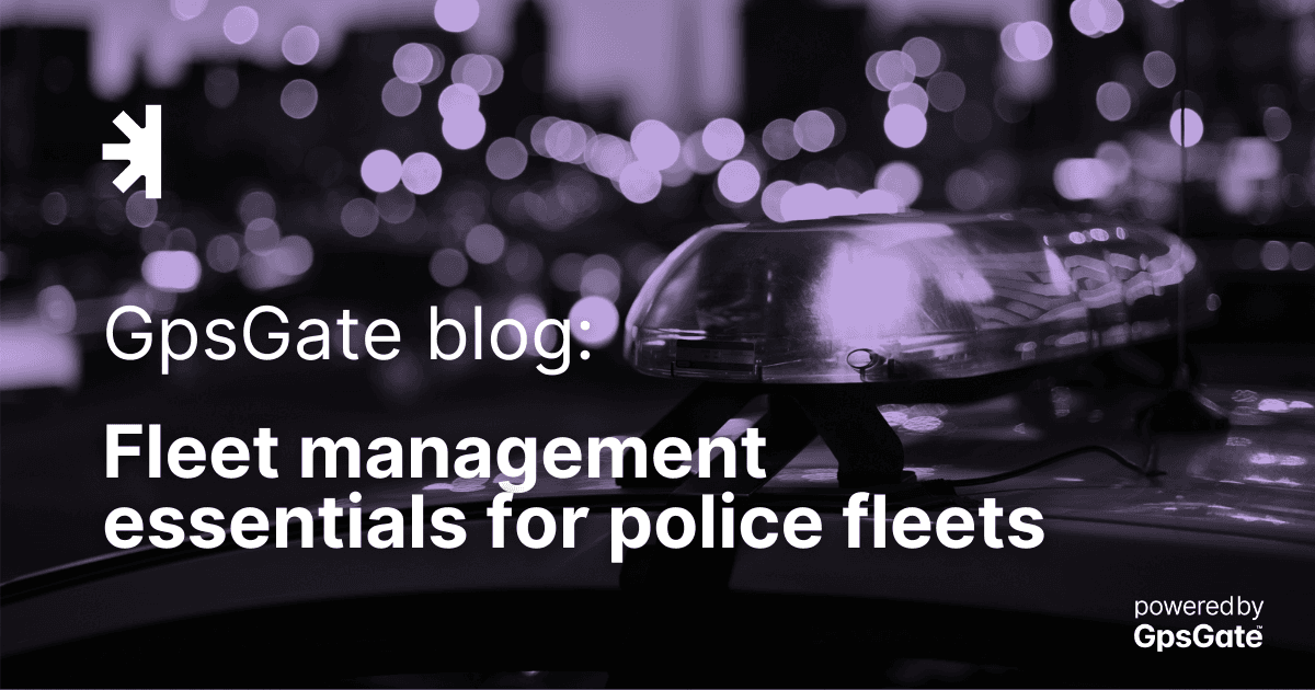 Fleet management for police fleets