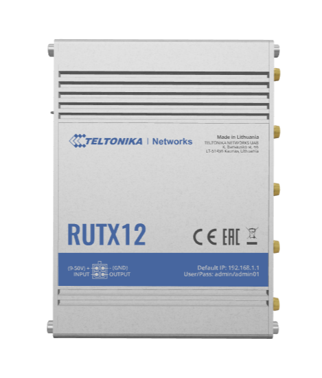 Teltonika RUTX12 supported by GpsGate