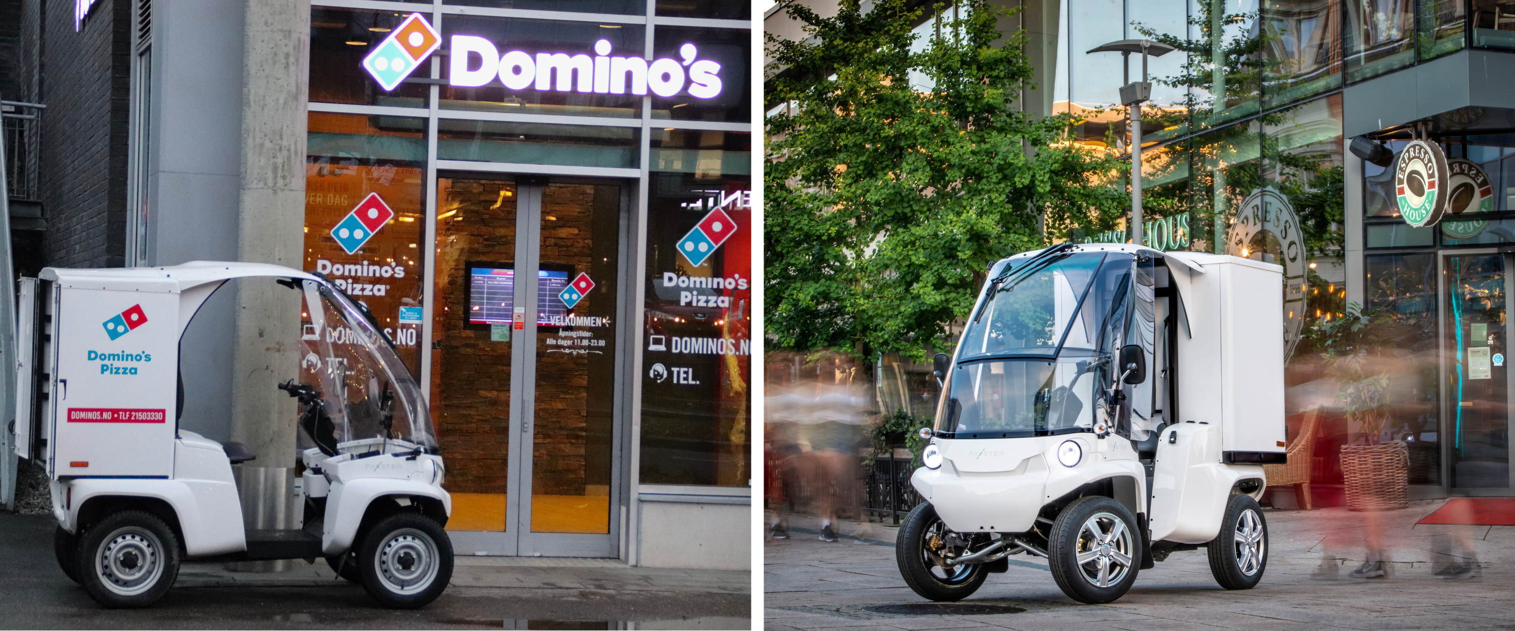 Paxster's electric vehicles power companies like Domino's