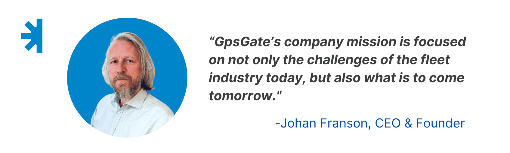 Johan Franson, GpsGate founder and CEO